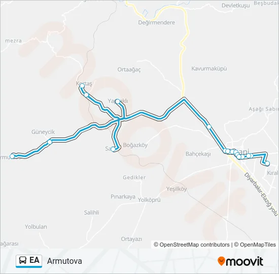 EA Bus Line Map