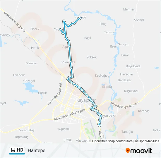 HD Bus Line Map