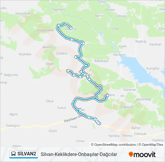 SİLVAN2 Bus Line Map