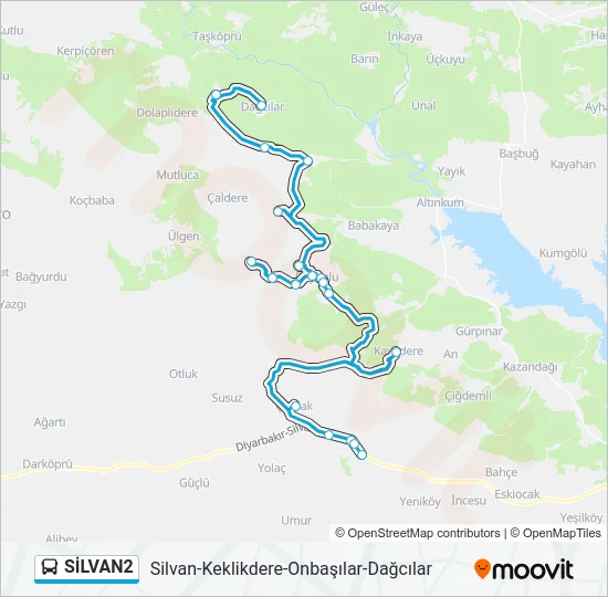 SİLVAN2 Bus Line Map