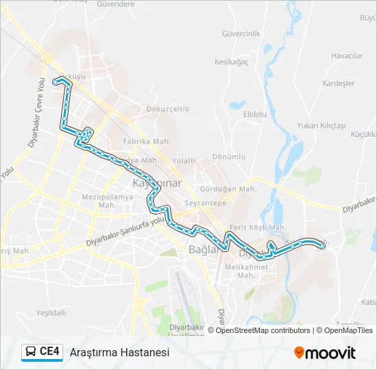 CE4 Bus Line Map