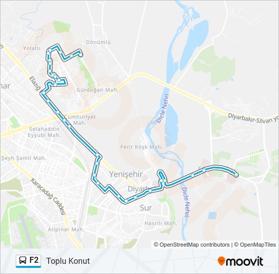 F2 bus Line Map