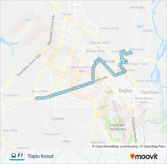 F7 Bus Line Map