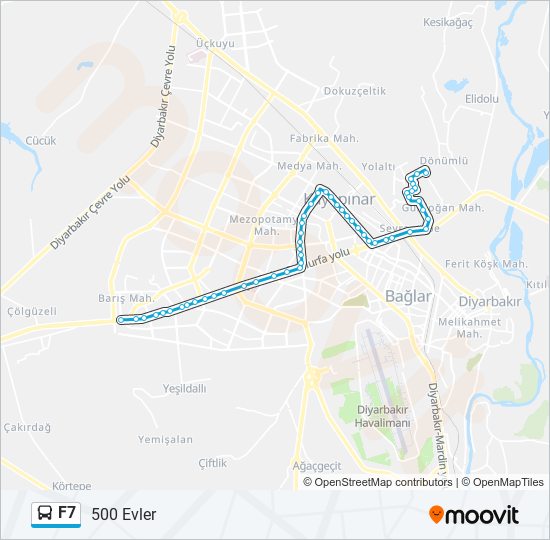 F7 bus Line Map