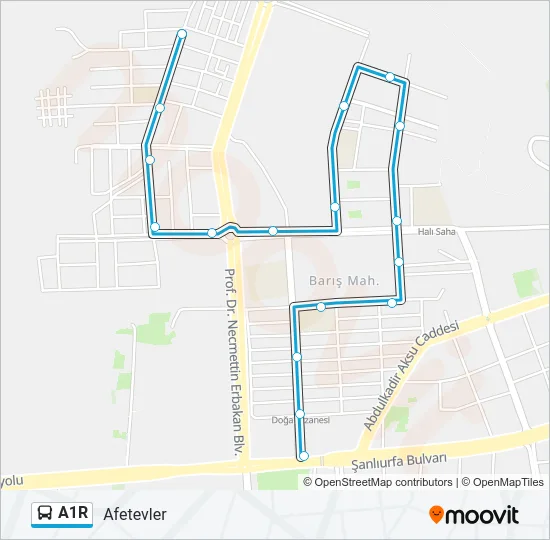 A1R Bus Line Map