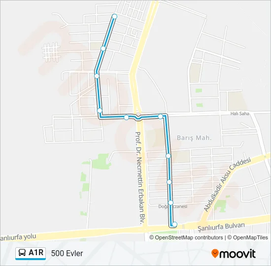 A1R Bus Line Map
