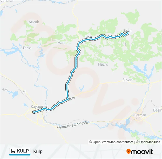 KULP Bus Line Map