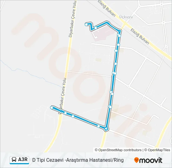 A3R Bus Line Map