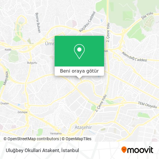 Uluğbey Okullari Atakent harita