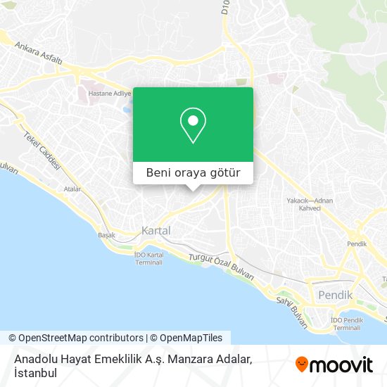 Anadolu Hayat Emeklilik A.ş. Manzara Adalar harita