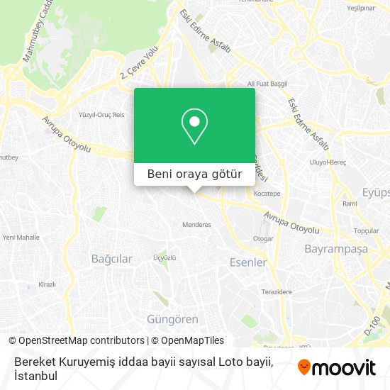 Bereket Kuruyemiş iddaa bayii sayısal Loto bayii harita