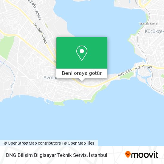 DNG Bilişim Bilgisayar Teknik Servis harita
