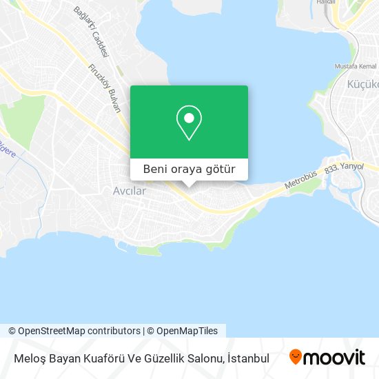 Meloş Bayan Kuaförü Ve Güzellik Salonu harita