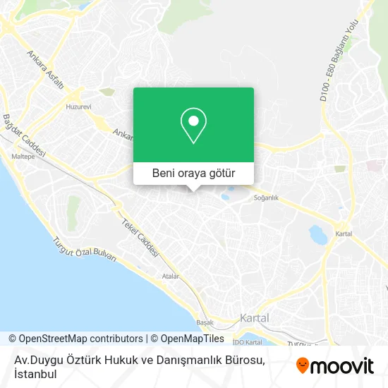 Av.Duygu Öztürk Hukuk ve Danışmanlık Bürosu harita