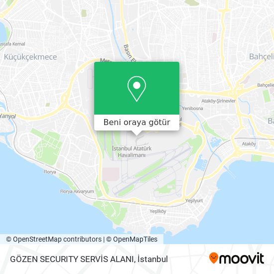 GÖZEN SECURITY SERVİS ALANI harita