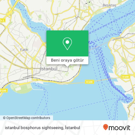 istanbul bosphorus sightseeing harita