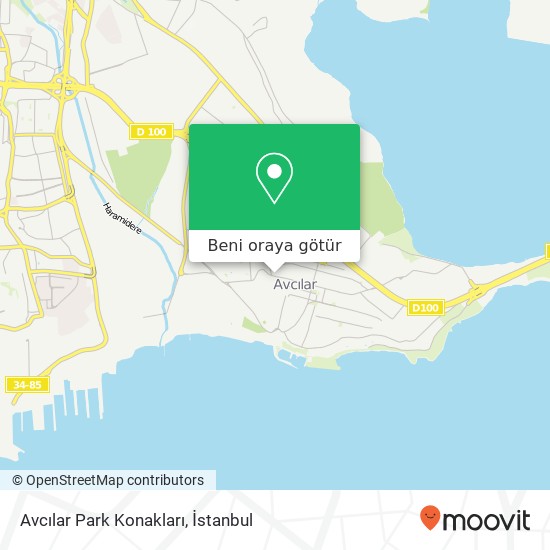 Avcılar Park Konakları harita