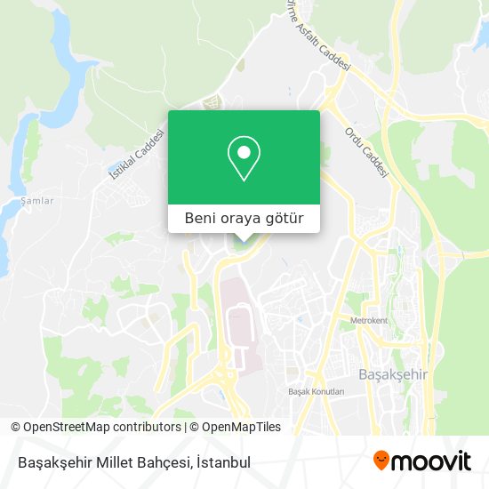 Başakşehir Millet Bahçesi harita