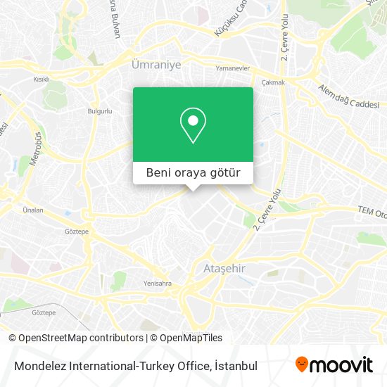 Mondelez International-Turkey Office harita