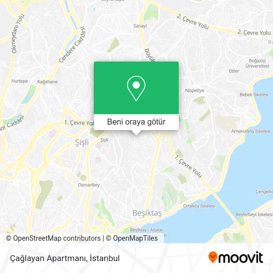 Çağlayan Apartmanı harita