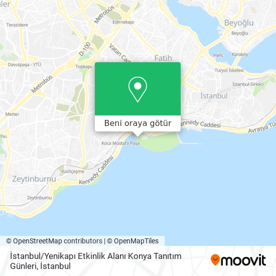 İstanbul / Yenikapı Etkinlik Alanı Konya Tanıtım Günleri harita