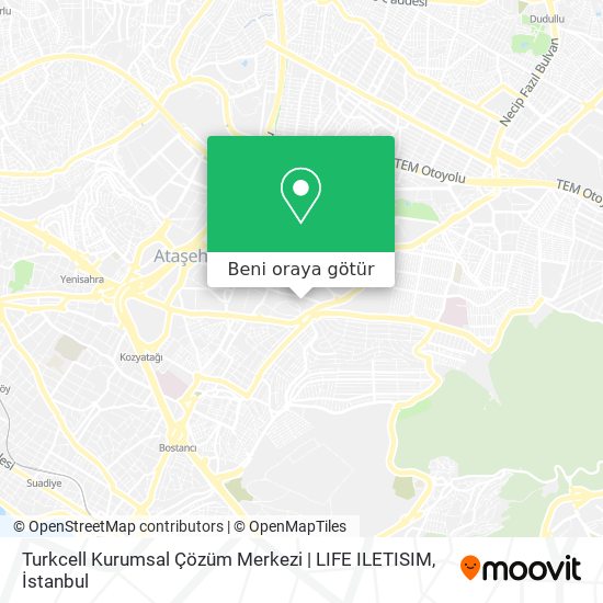 Turkcell Kurumsal Çözüm Merkezi | LIFE ILETISIM harita
