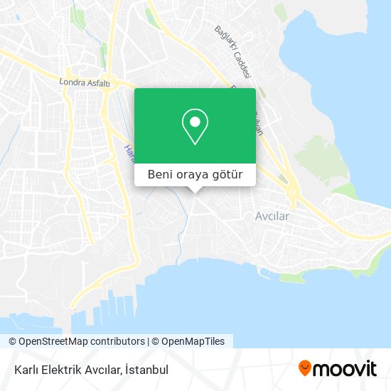 Karlı Elektrik Avcılar harita