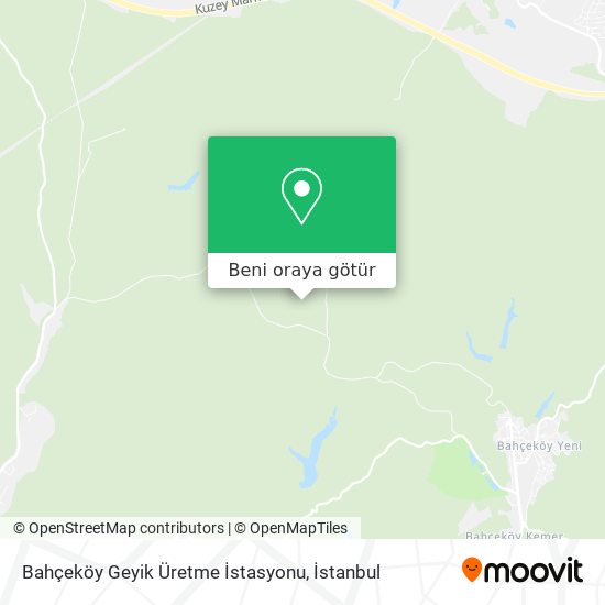 Bahçeköy Geyik Üretme İstasyonu harita