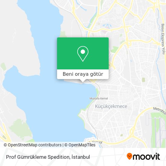 Prof Gümrükleme Spedition harita