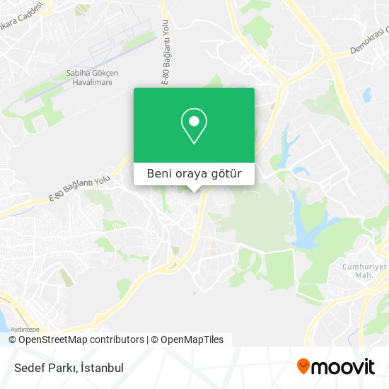 Sedef Parkı harita