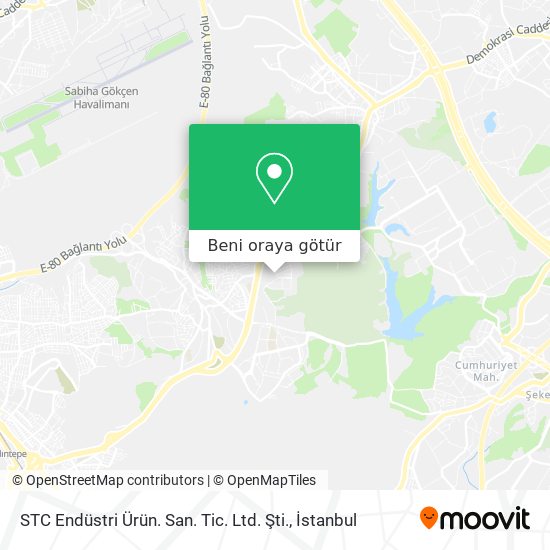 STC Endüstri Ürün. San. Tic. Ltd. Şti. harita