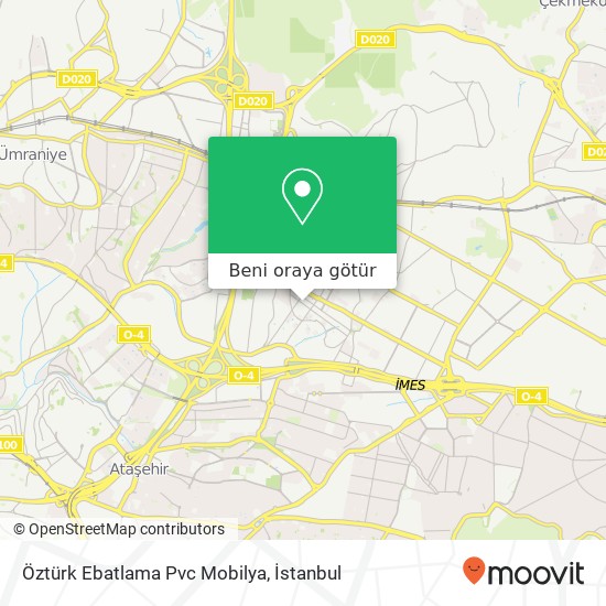 Öztürk Ebatlama Pvc Mobilya harita