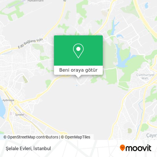 Şelale Evleri harita
