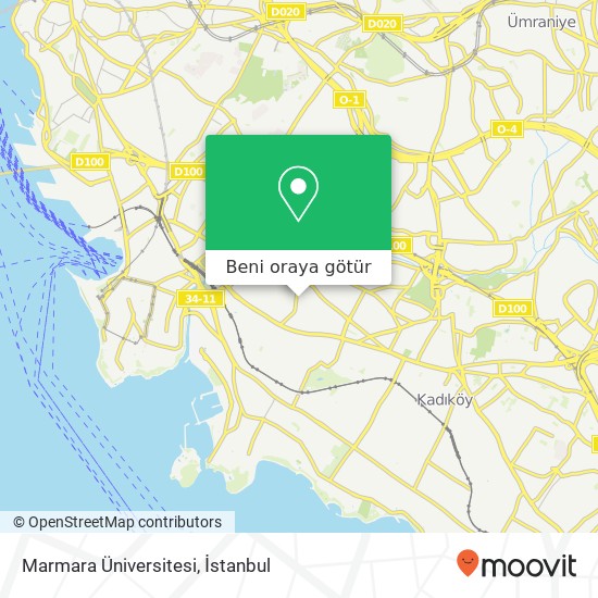 Marmara Üniversitesi harita