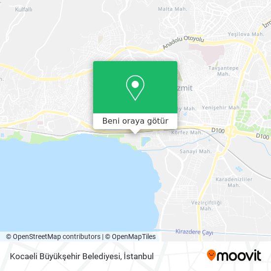 Kocaeli Büyükşehir Belediyesi harita