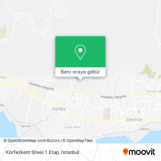 Körfezkent Sitesi 1.Etap harita