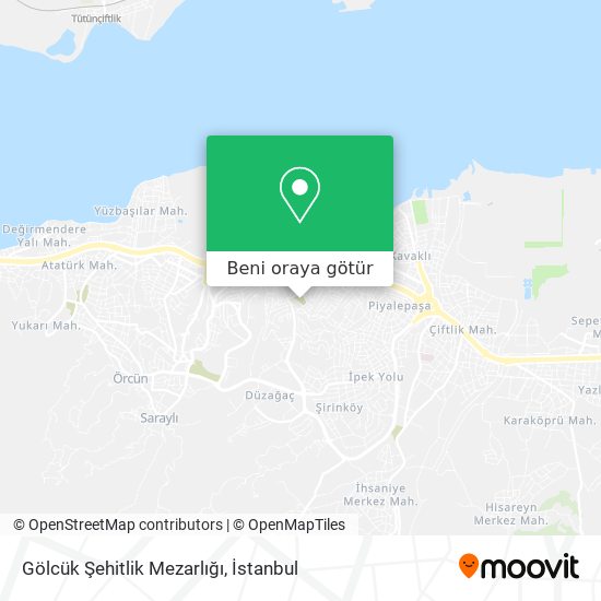 Gölcük Şehitlik Mezarlığı harita