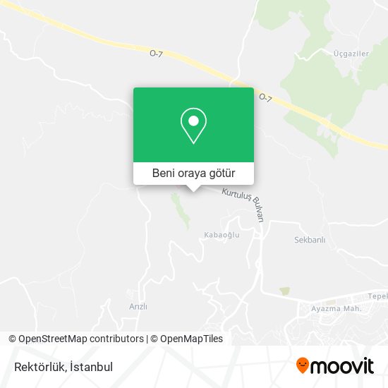 Rektörlük harita