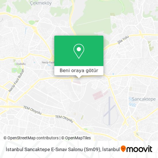 İstanbul Sancaktepe E-Sınav Salonu (Sm09) harita