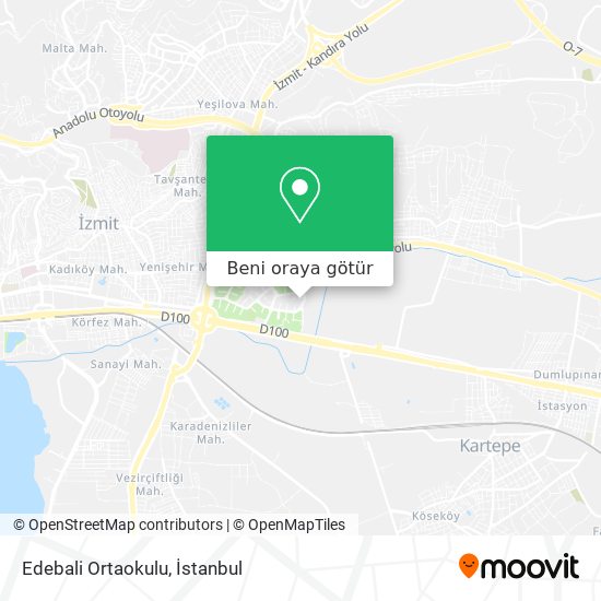 Edebali Ortaokulu harita
