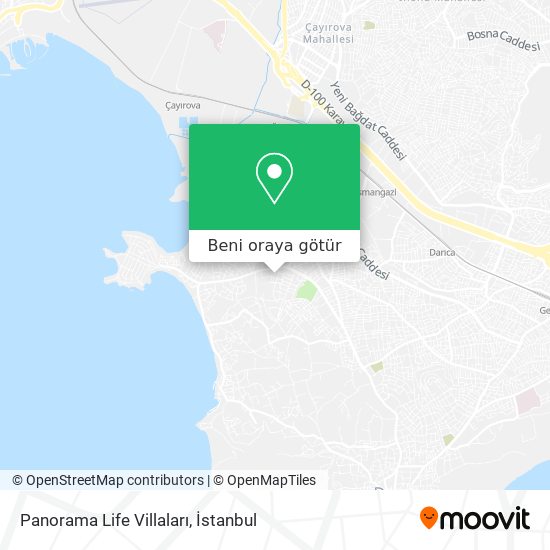Panorama Life Villaları harita