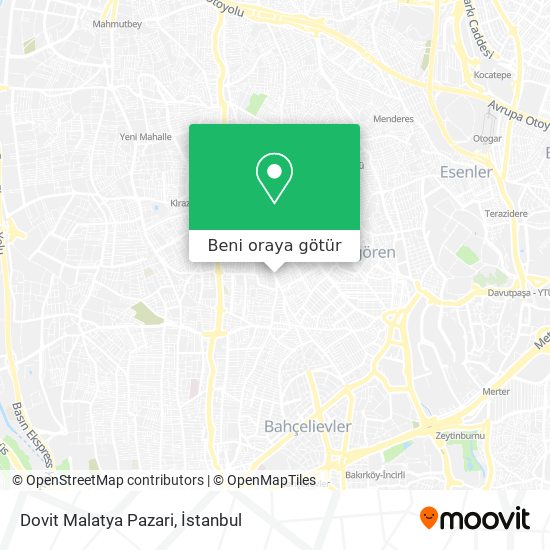 Dovit Malatya Pazari harita