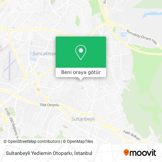 Sultanbeyli Yediemin Otoparkı harita