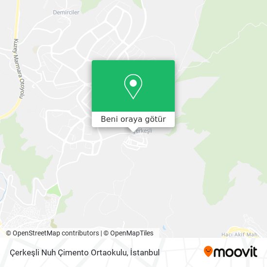 Çerkeşli Nuh Çimento Ortaokulu harita