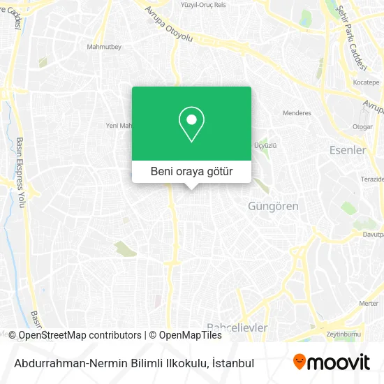 Abdurrahman-Nermin Bilimli Ilkokulu harita