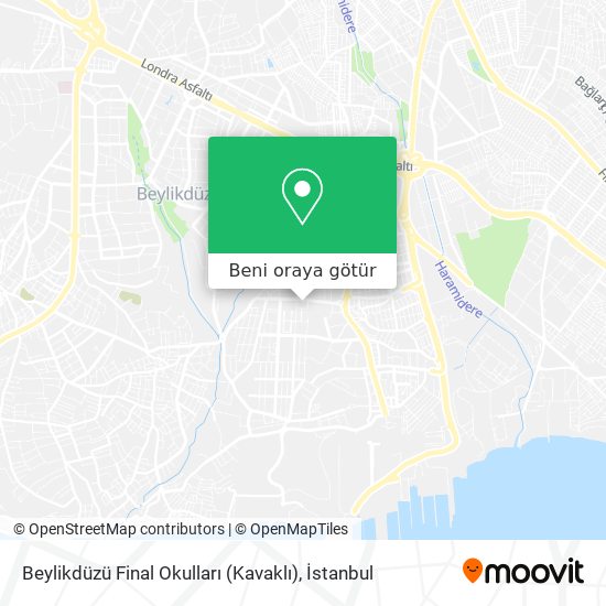 Beylikdüzü Final Okulları (Kavaklı) harita
