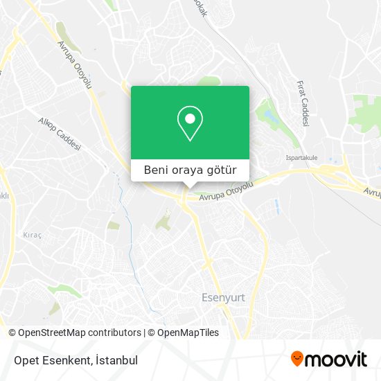 Opet Esenkent harita