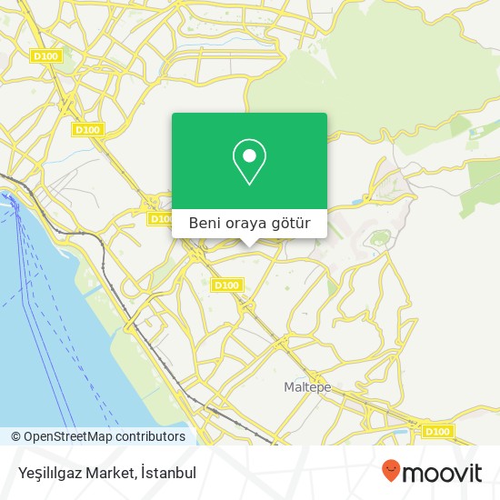 Yeşilılgaz Market harita