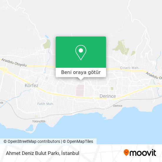 Ahmet Deniz Bulut Parkı harita
