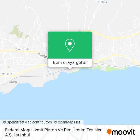 Federal Mogul İzmit Piston Ve Pim Üretim Tesisleri A.Ş. harita